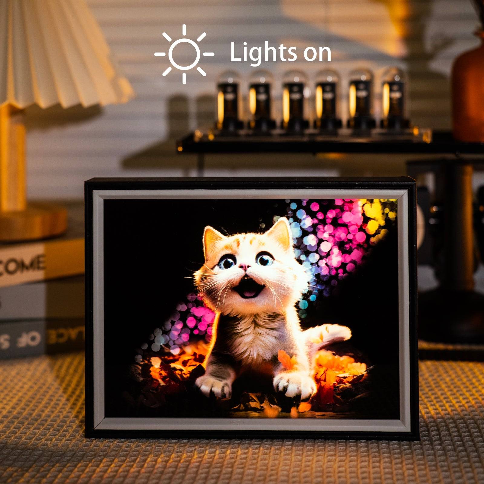 Cat LED Light Painting Lamp Artwork Night Light animal series