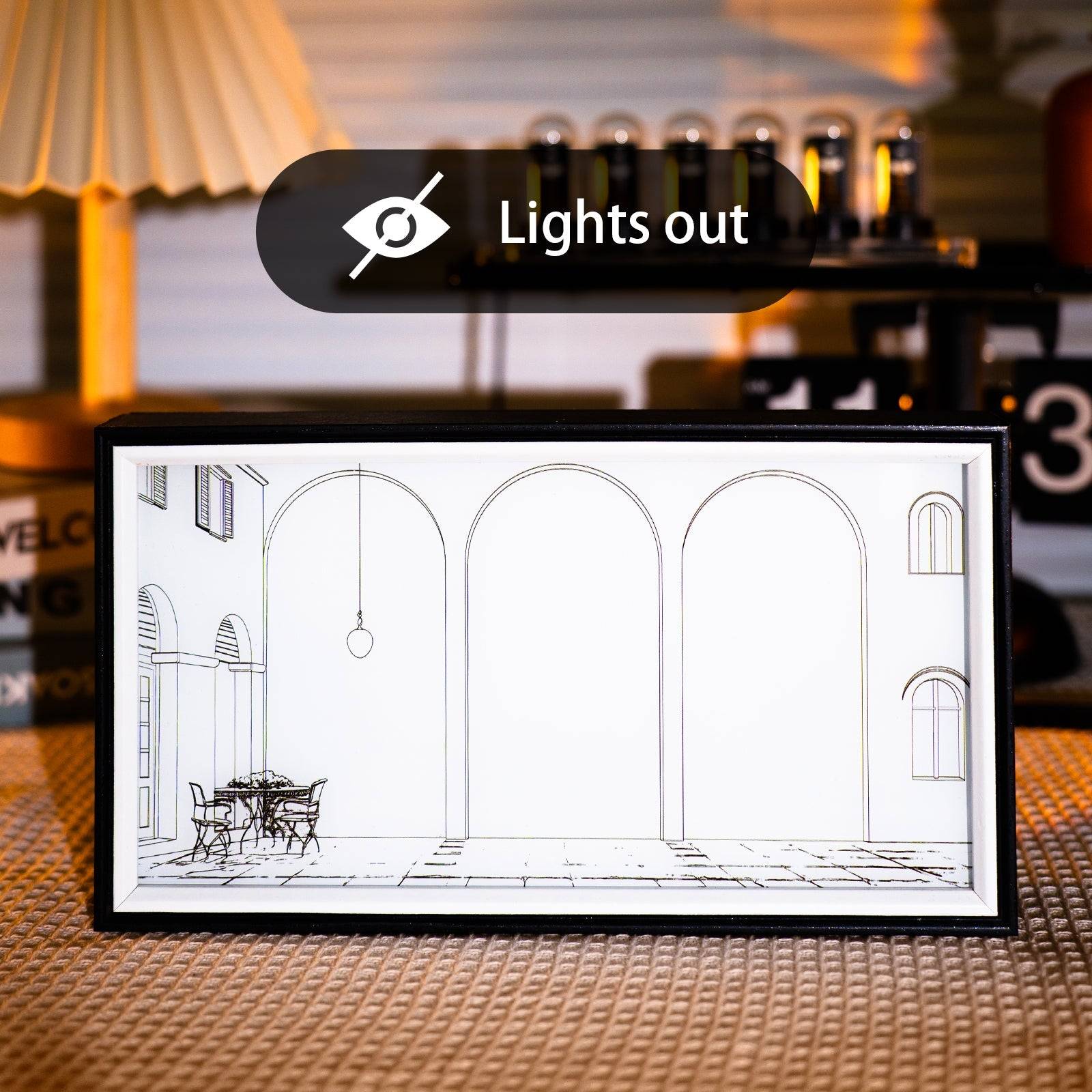 Lake View LED Light Painting Lamp Artwork Night Light  landscape series