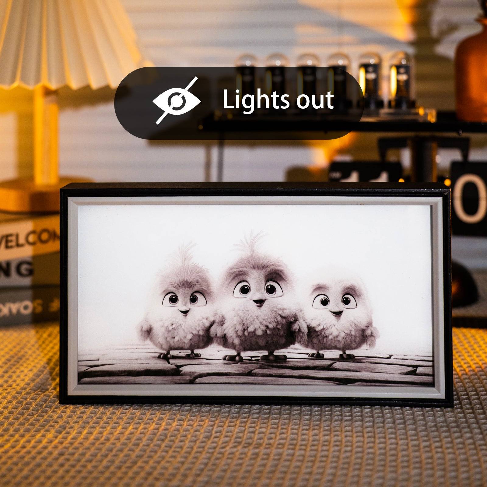 Cute Chicks LED Light Painting Lamp Artwork Night Light  animal series