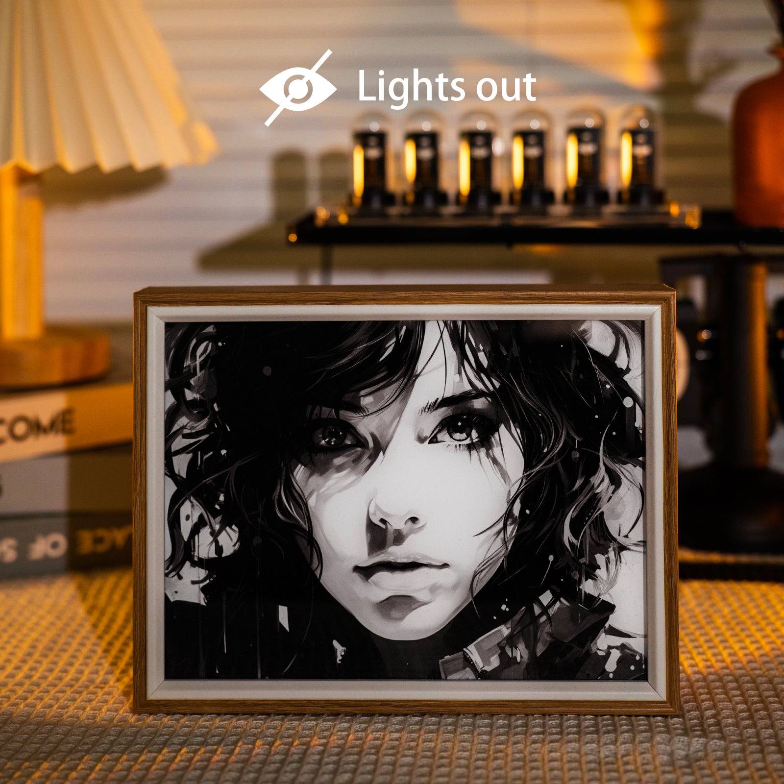 Giral 2 LED Light Painting Lamp Artwork Night Light  character series