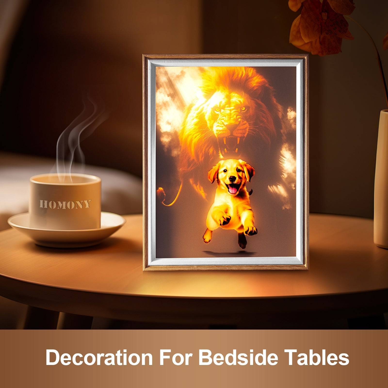 Puppy Changes LED Light Painting Lamp Artwork Night Light animal series