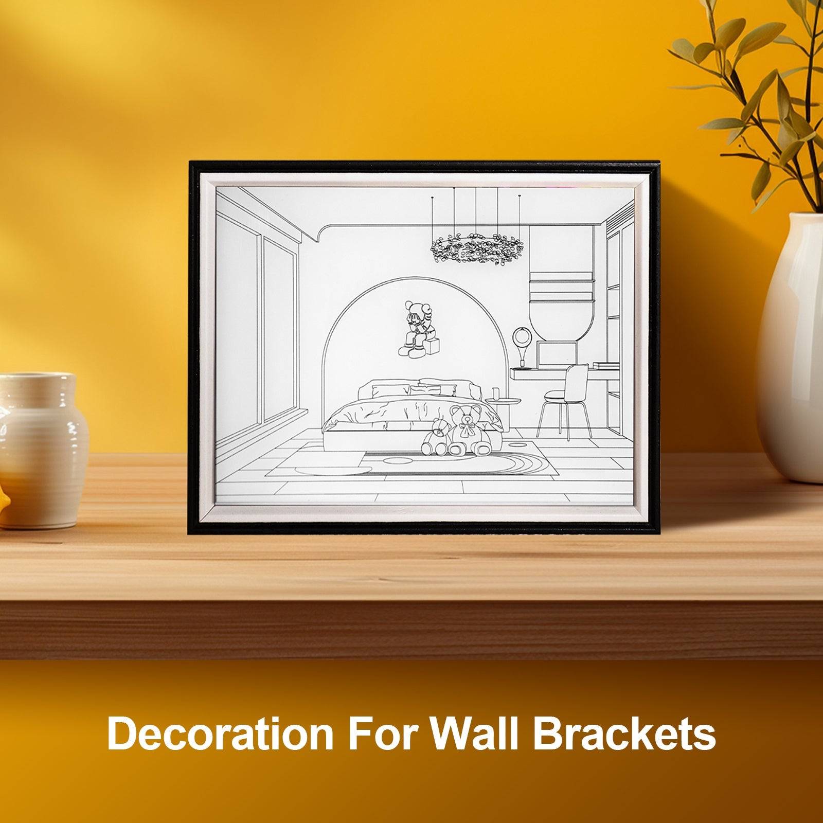 Room LED Light Painting Lamp Artwork Night Light  architecture series