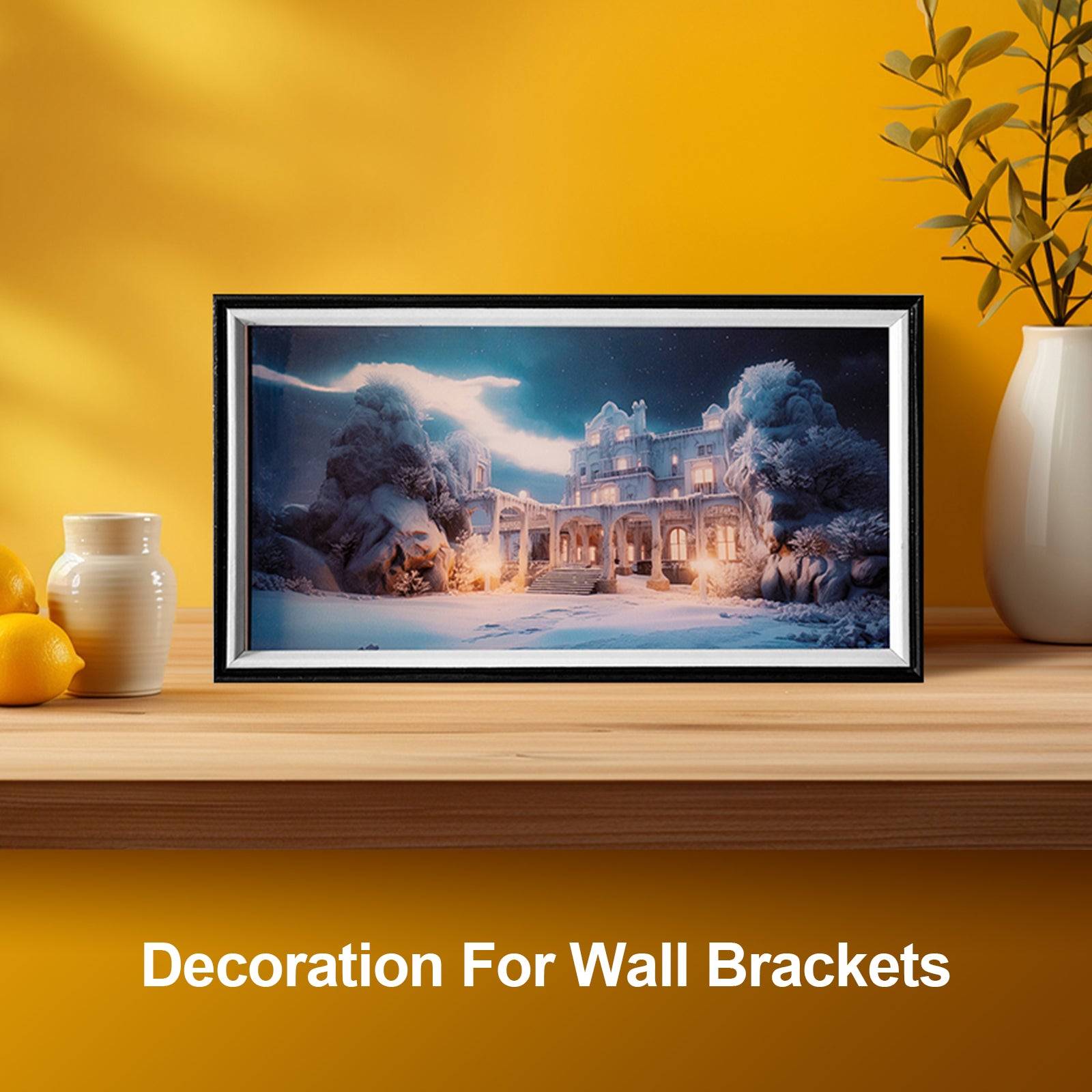 Castle At Night LED Light Painting Lamp Artwork Night Light  landscape series