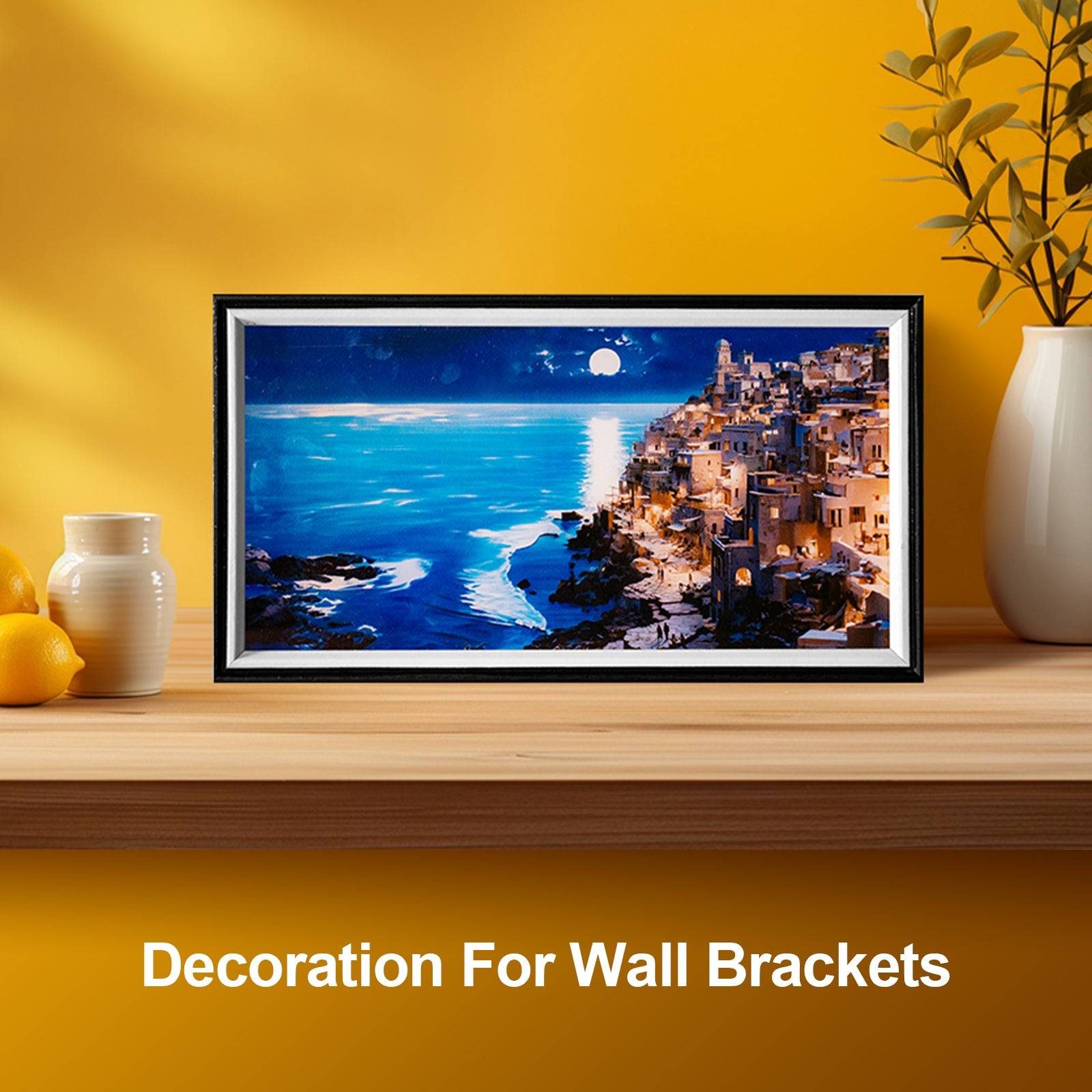 Island Night LED Light Painting Lamp Artwork Night Light  landscape series