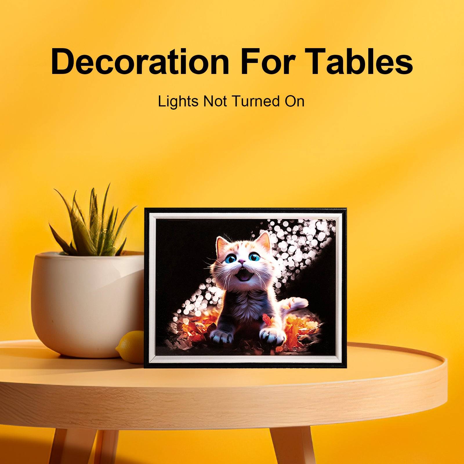 Cat LED Light Painting Lamp Artwork Night Light animal series