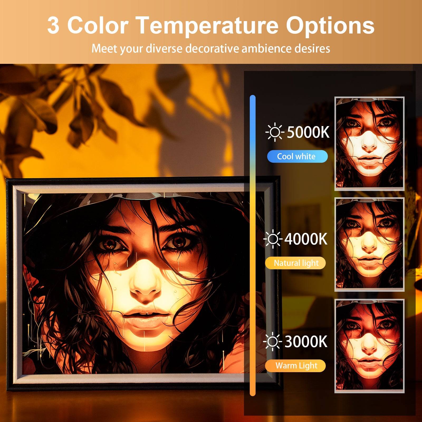 Giral LED Light Painting Lamp Artwork Night Light character series