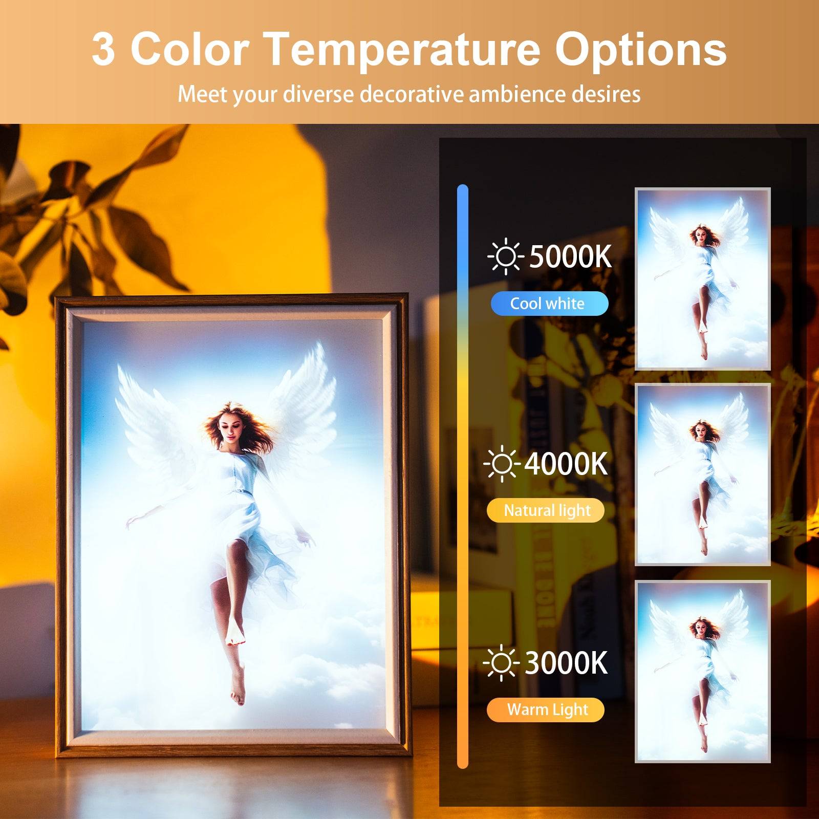 Advent Angel LED Light Painting Lamp Artwork Night Light  character series