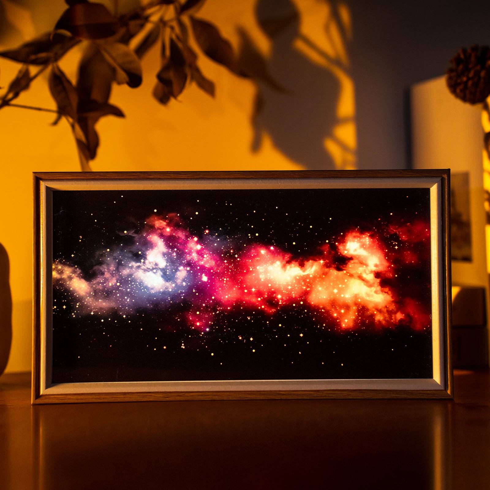 Starry Sky LED Light Painting Lamp Artwork Night Light  landscape series