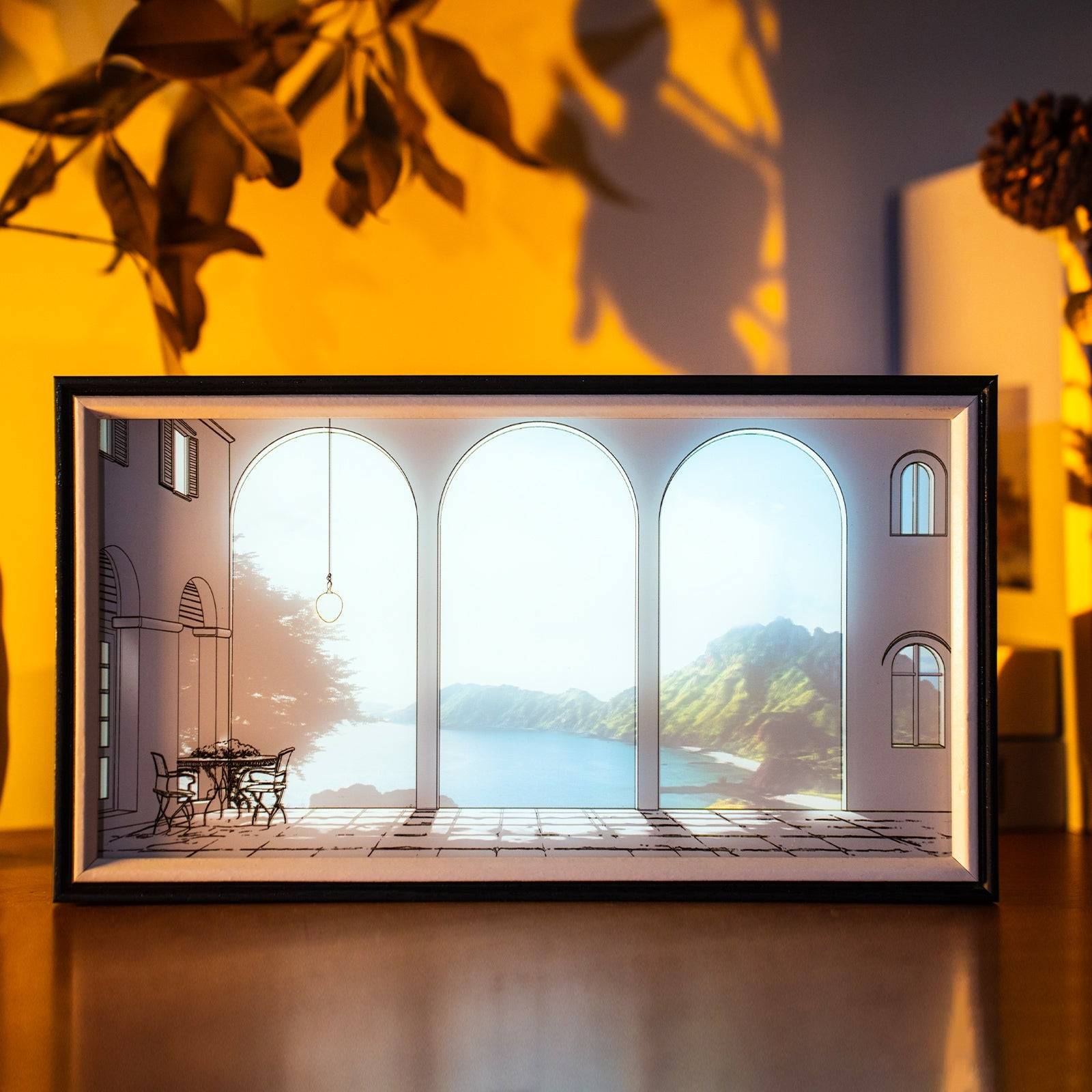 Lake View LED Light Painting Lamp Artwork Night Light  landscape series