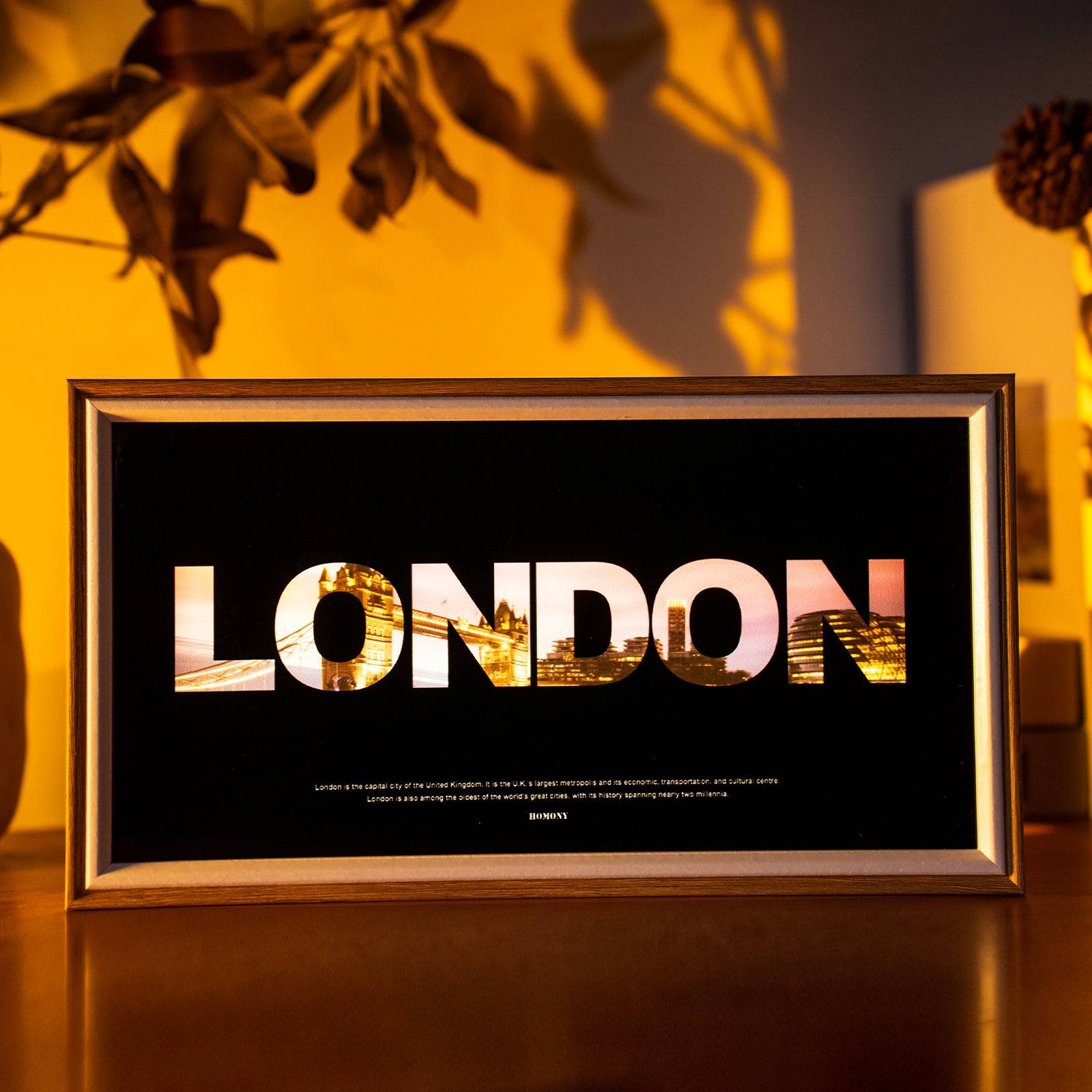 The Great City Of London LED Light Painting Lamp Artwork Night Light  city name series