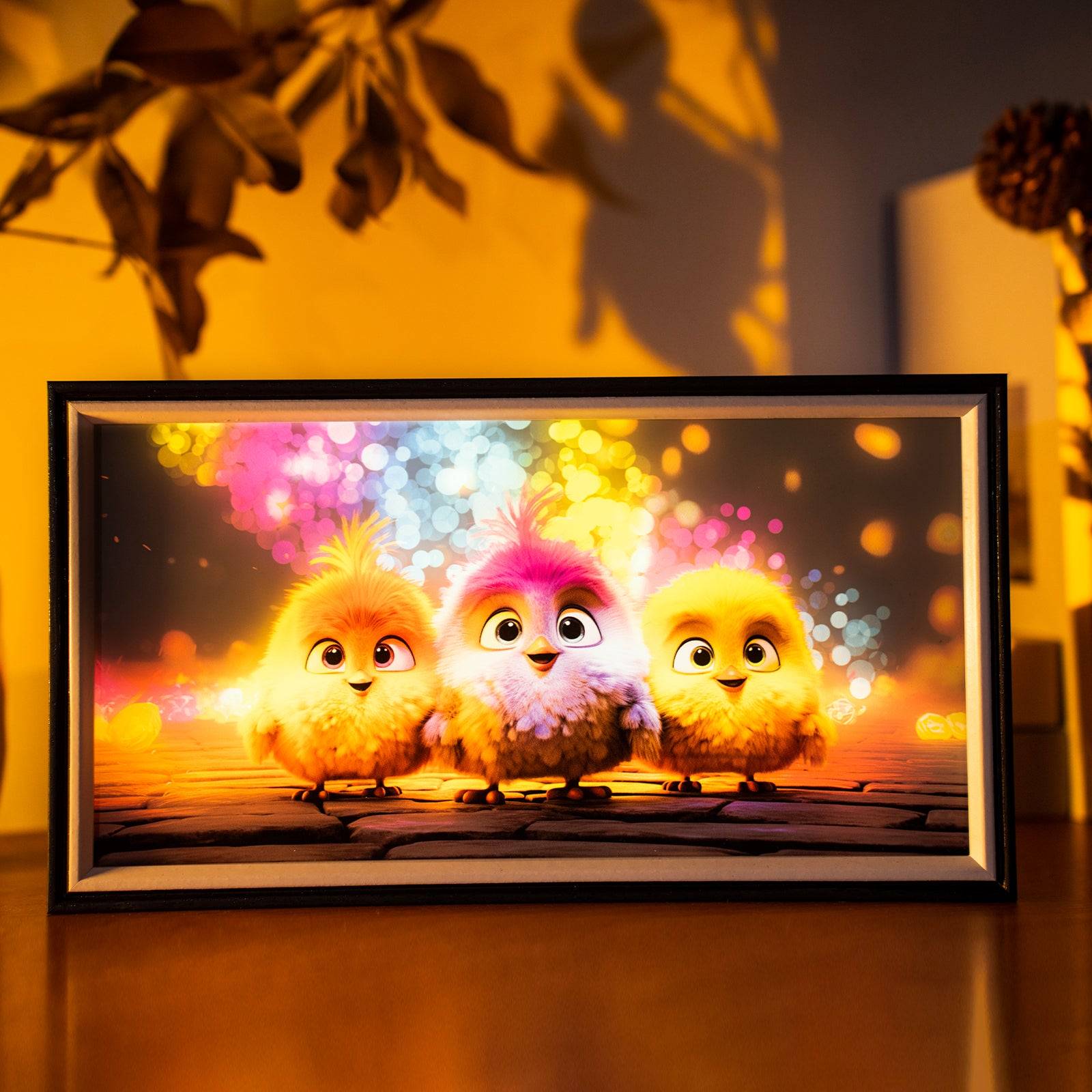Cute Chicks LED Light Painting Lamp Artwork Night Light  animal series