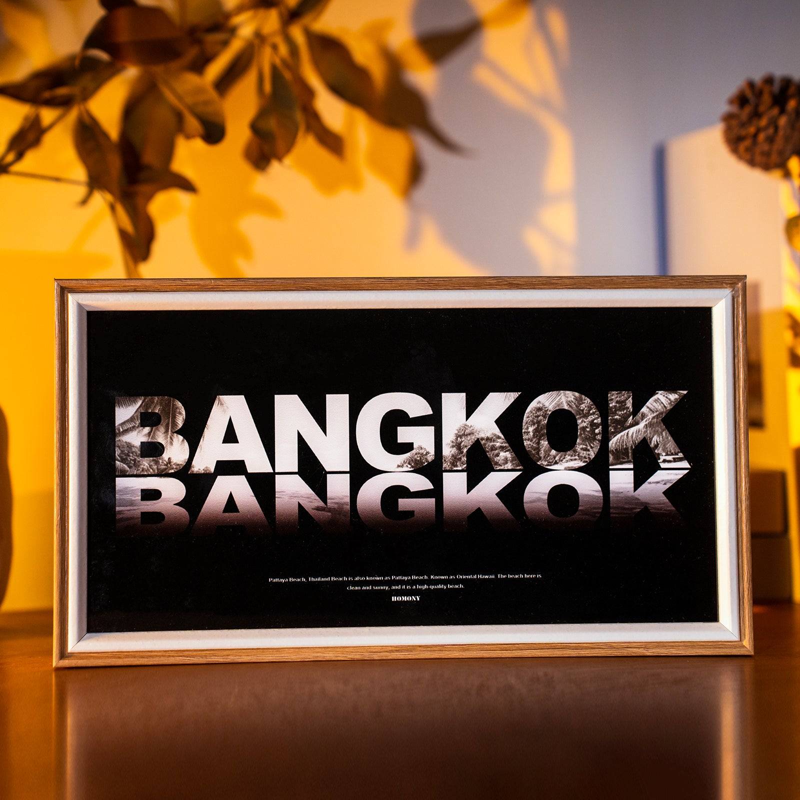 The Great City Of Bangkok LED Light Painting Lamp Artwork Night Light  city name series