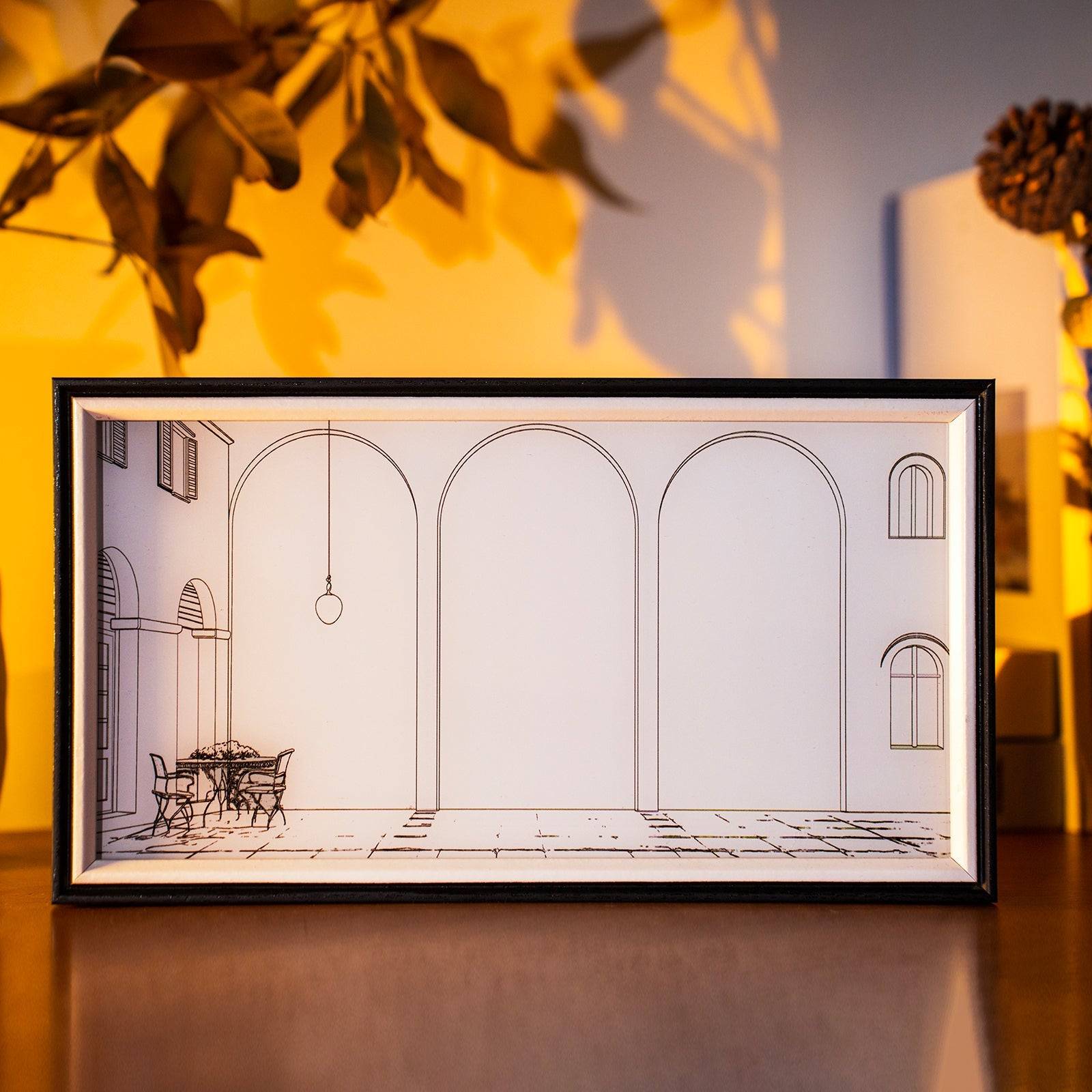 Lake View LED Light Painting Lamp Artwork Night Light  landscape series