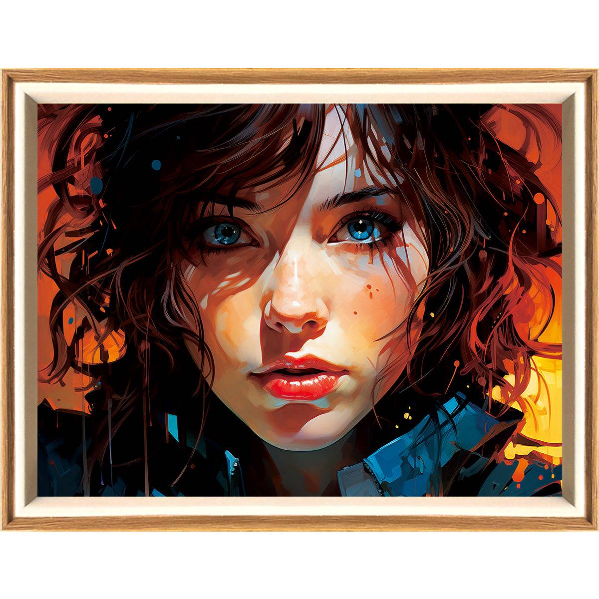 Giral 2 LED Light Painting Lamp Artwork Night Light  character series