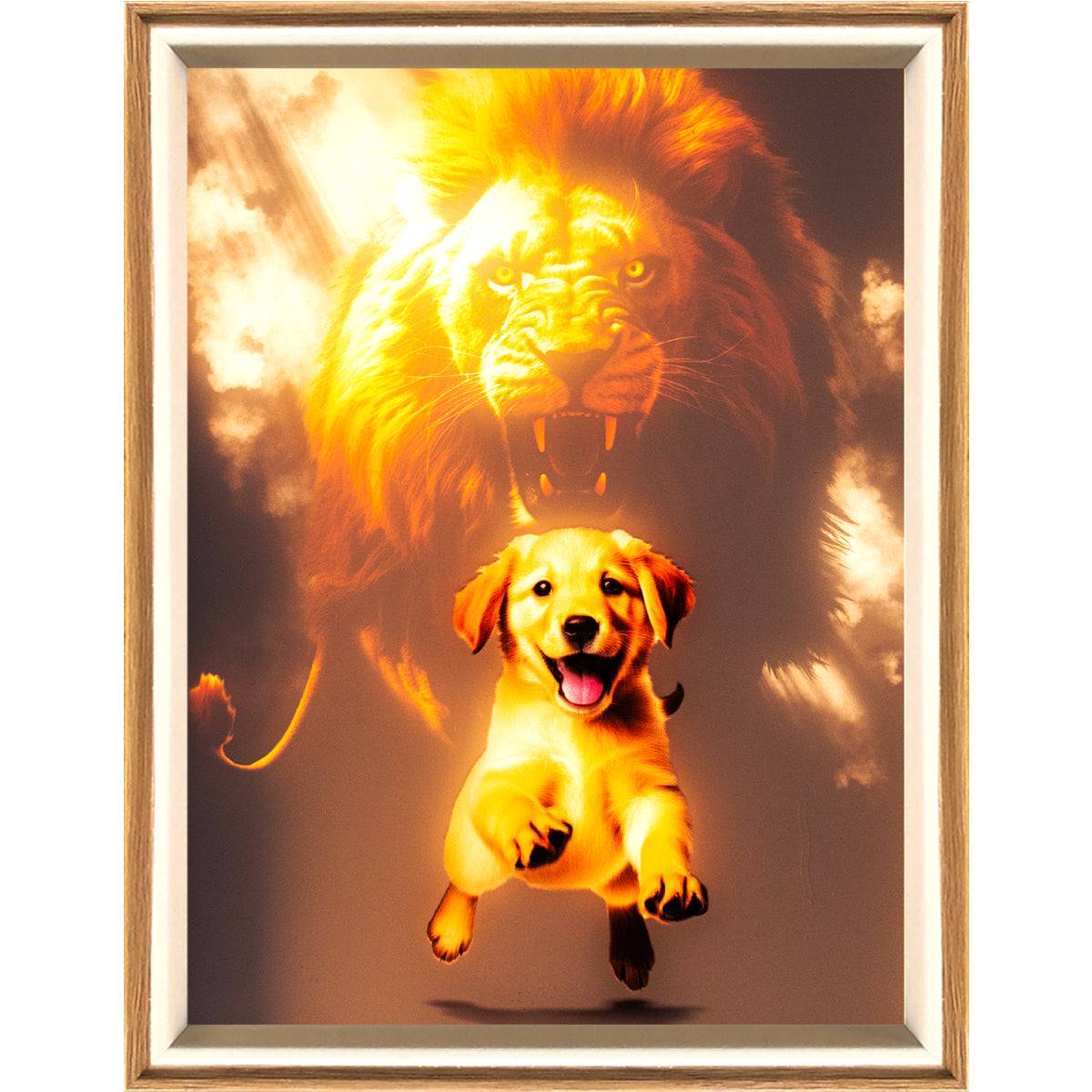 Puppy Changes LED Light Painting Lamp Artwork Night Light animal series
