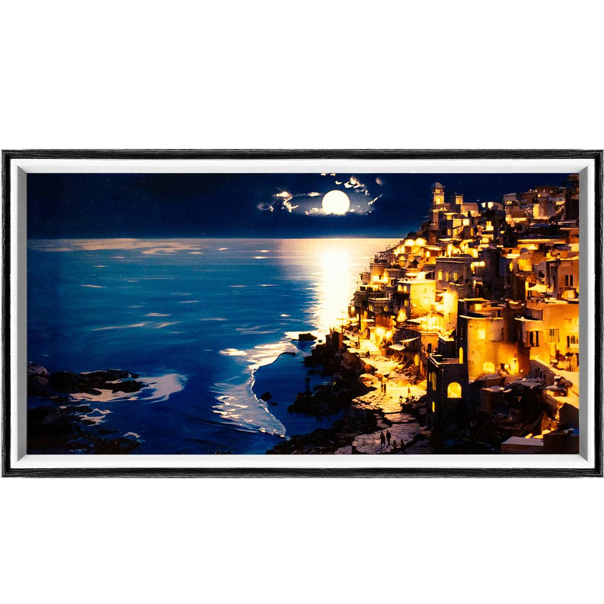 Island Night LED Light Painting Lamp Artwork Night Light  landscape series