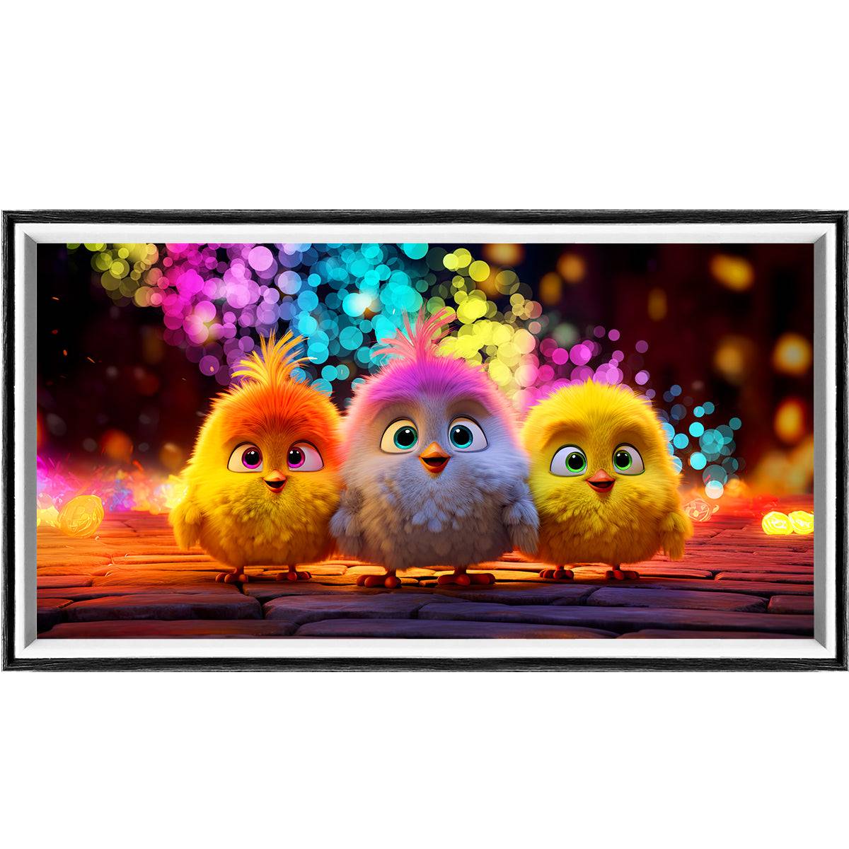 Cute Chicks LED Light Painting Lamp Artwork Night Light  animal series