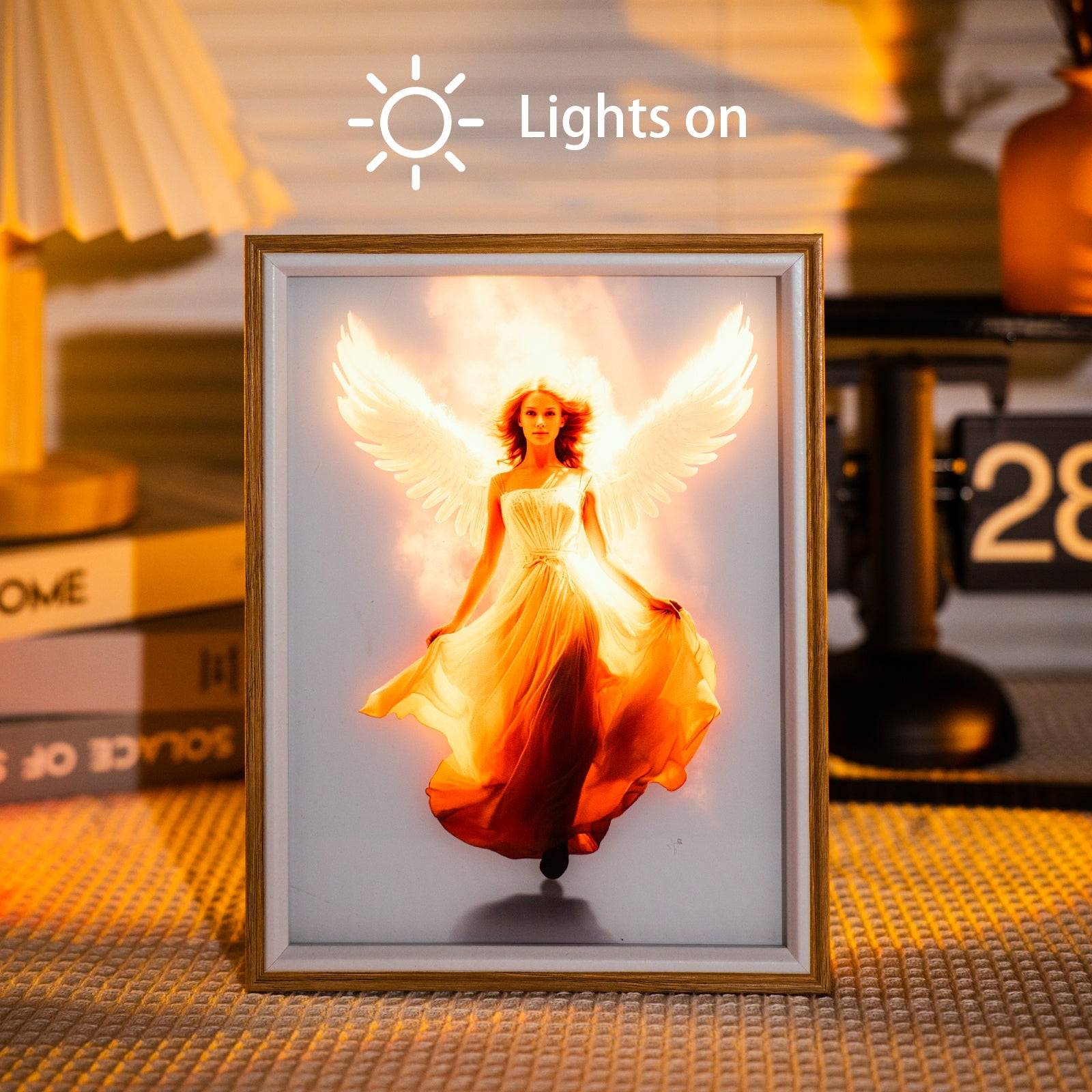 Gentle Angel LED Light Painting Lamp Artwork Night Light  character series