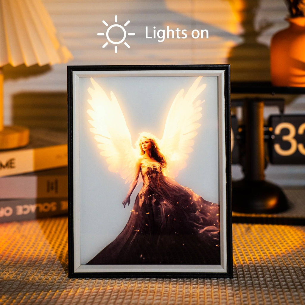 Elegant Angel LED Light Painting Lamp Artwork Night Light  character series