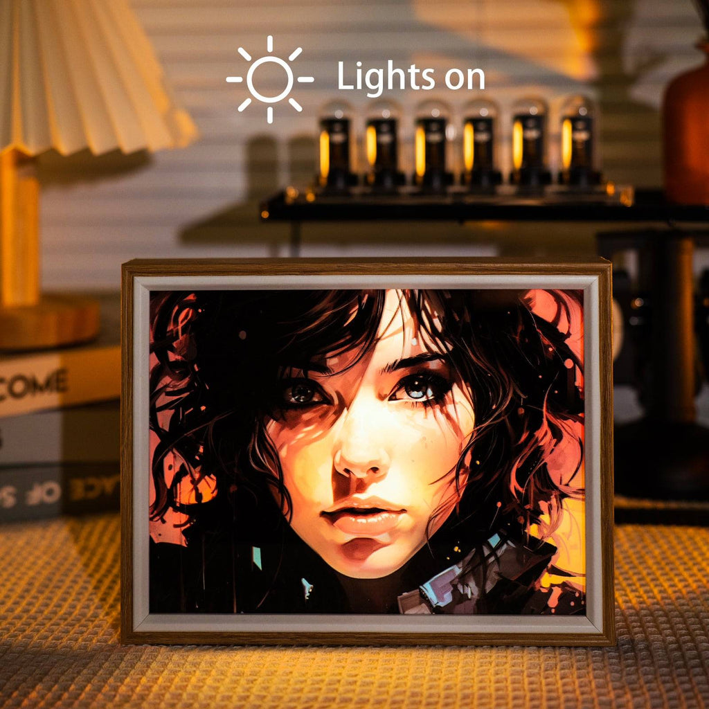 Giral 2 LED Light Painting Lamp Artwork Night Light  character series