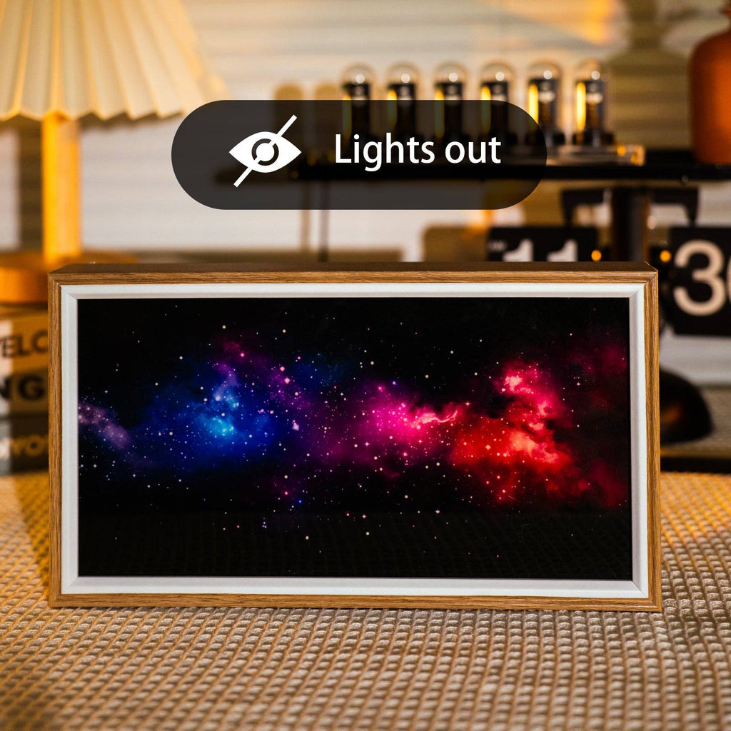 Starry Sky LED Light Painting Lamp Artwork Night Light  landscape series