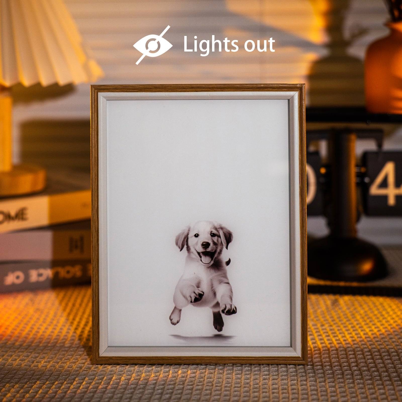 Puppy Changes LED Light Painting Lamp Artwork Night Light animal series