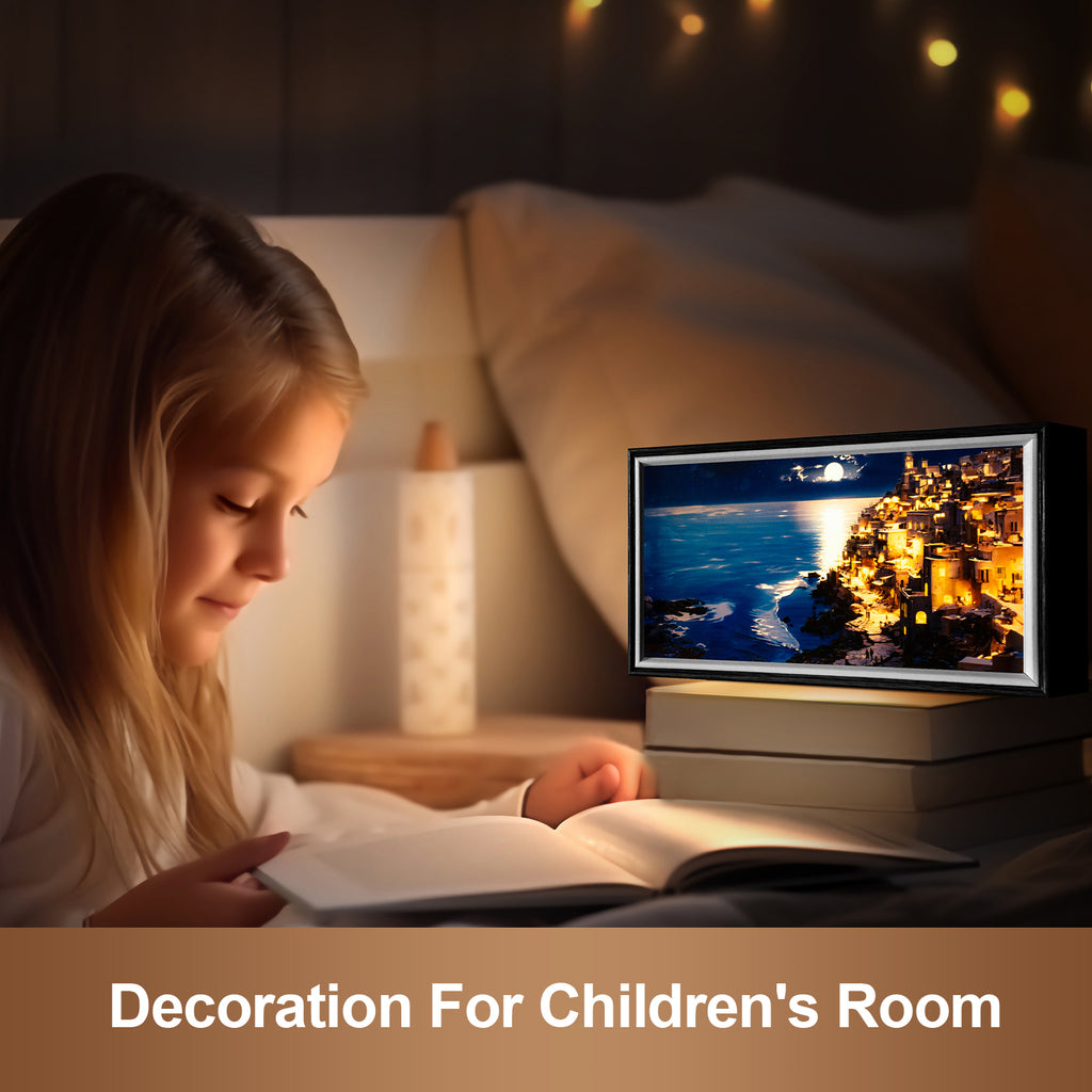 10 Inches Island Night LED Light Painting Lamp Artwork Night Light  landscape series