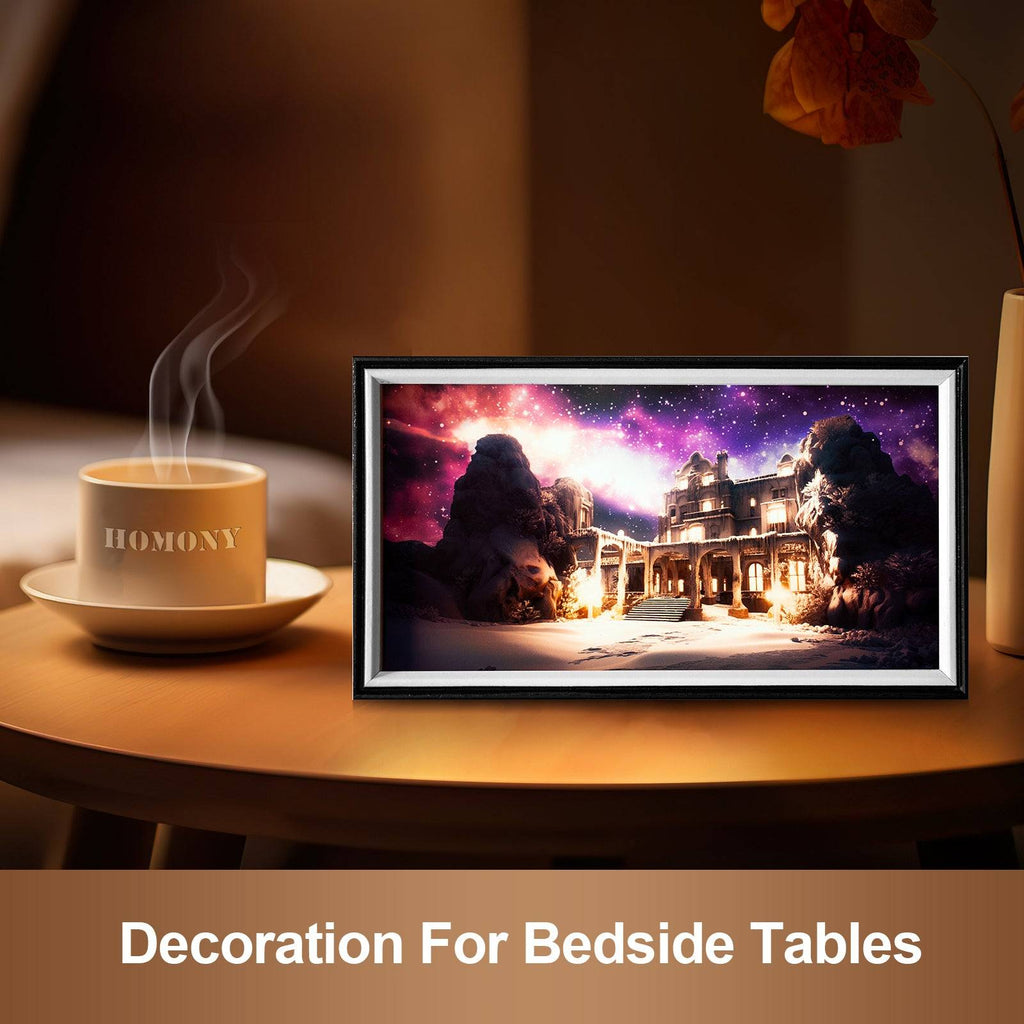 Castle At Night LED Light Painting Lamp Artwork Night Light  landscape series