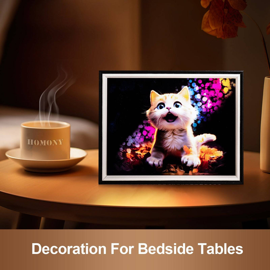 Cat LED Light Painting Lamp Artwork Night Light animal series