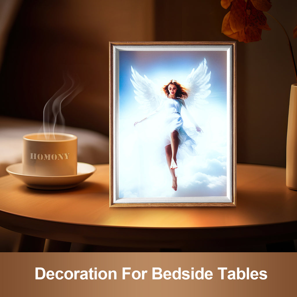 8 Inches Advent Angel LED Light Painting Lamp Artwork Night Light  character series