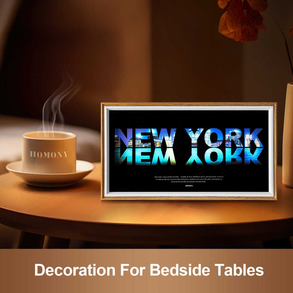 10 Inches The Great City Of New York LED Light Painting Lamp Artwork Night Light  city name series