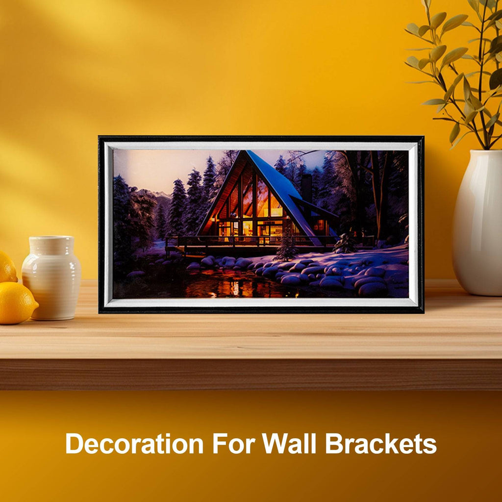 Villa At Night LED Light Painting Lamp Artwork Night Light  landscape series