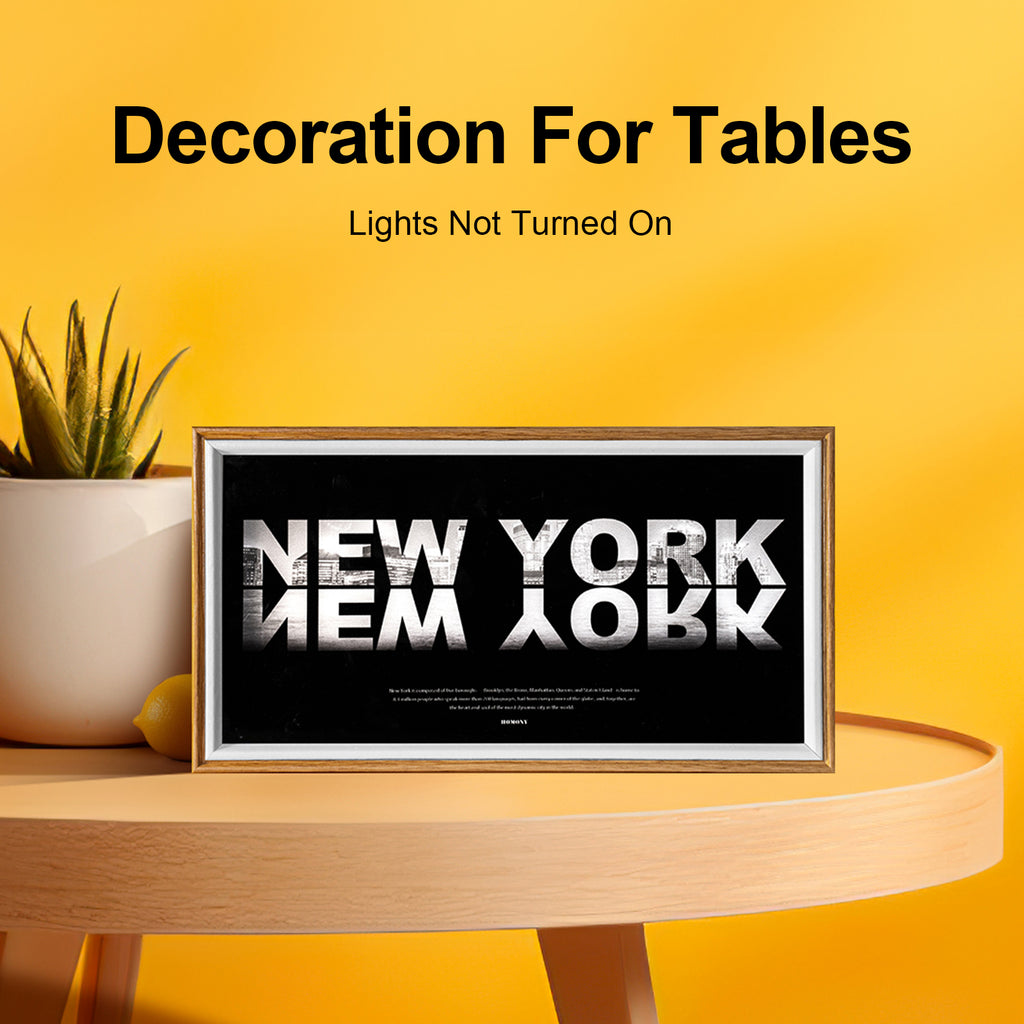 10 Inches The Great City Of New York LED Light Painting Lamp Artwork Night Light  city name series