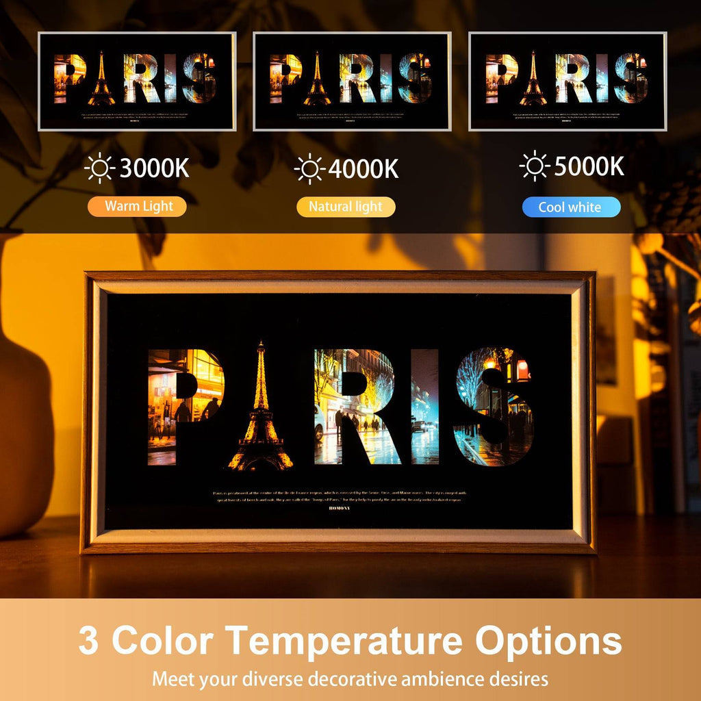 The Great City Of Paris LED Light Painting Lamp Artwork Night Light  city name series