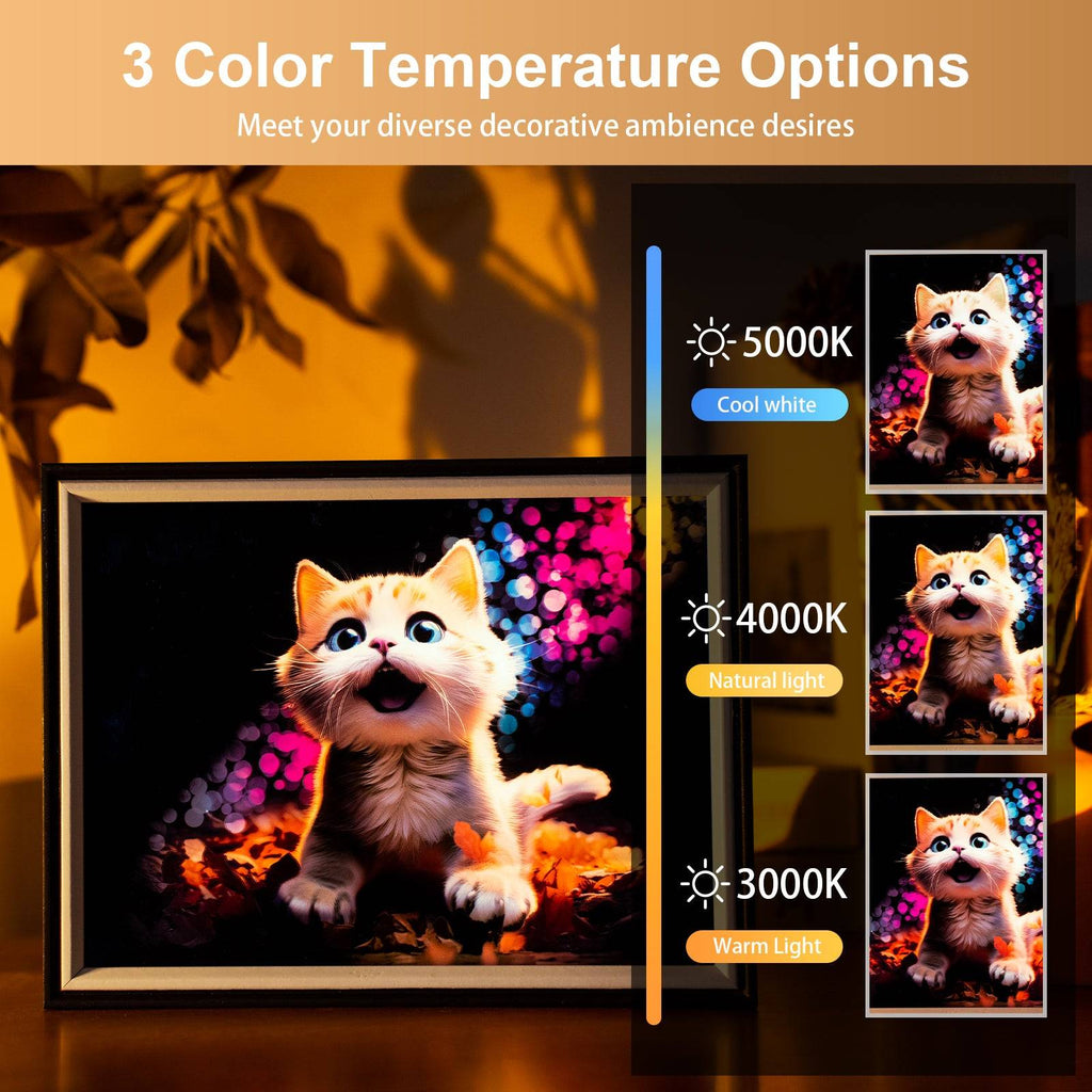 Cat LED Light Painting Lamp Artwork Night Light animal series