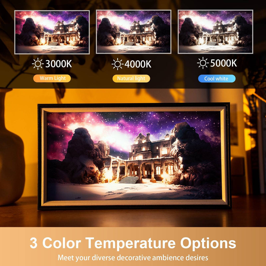 Castle At Night LED Light Painting Lamp Artwork Night Light  landscape series