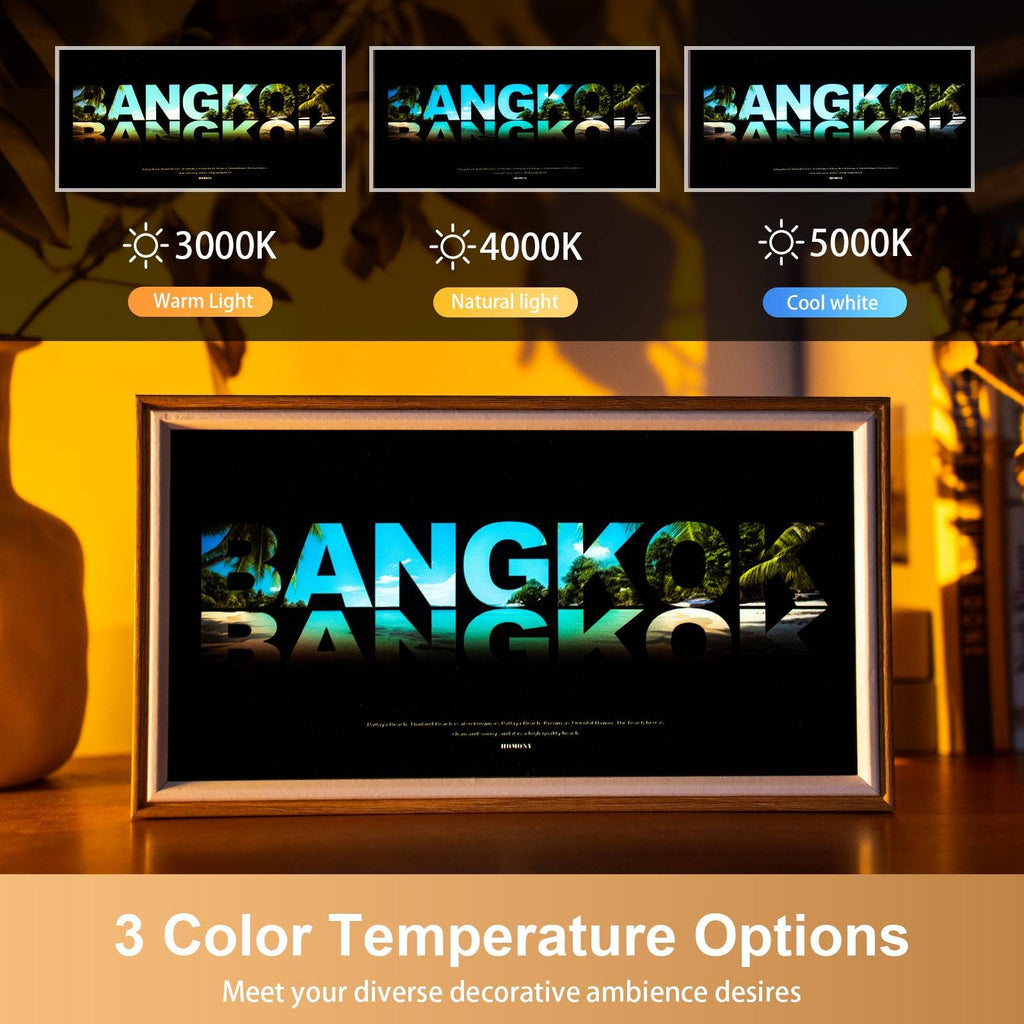 The Great City Of Bangkok LED Light Painting Lamp Artwork Night Light  city name series