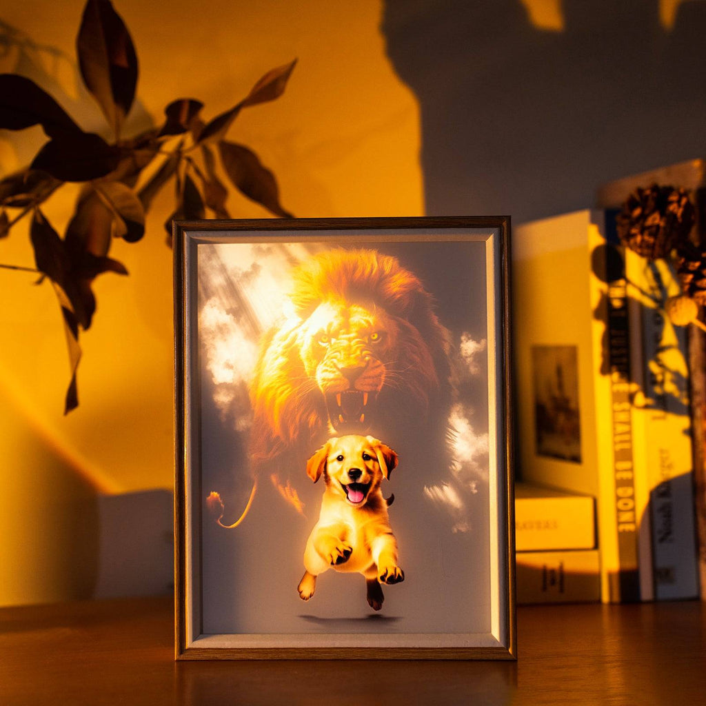 Puppy Changes LED Light Painting Lamp Artwork Night Light animal series