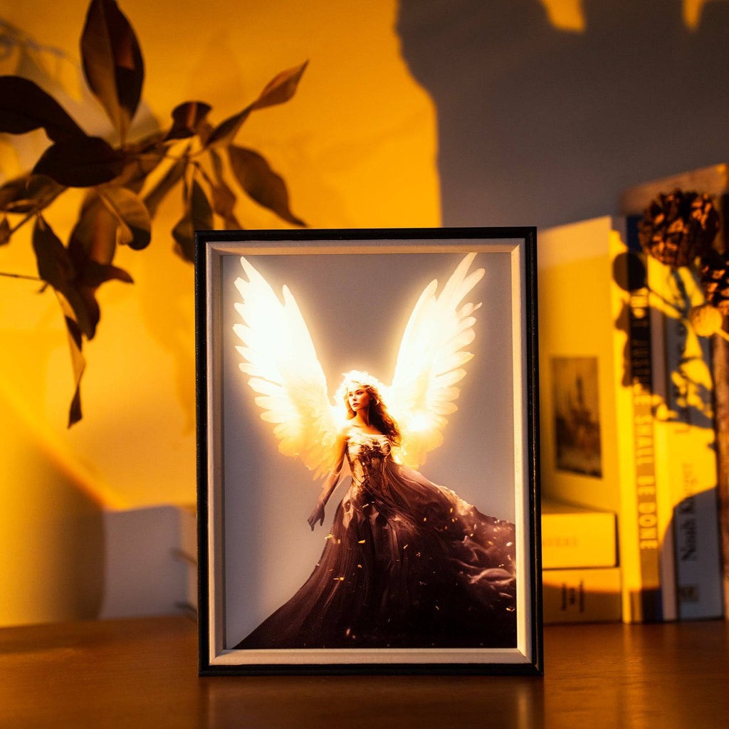 Elegant Angel LED Light Painting Lamp Artwork Night Light  character series