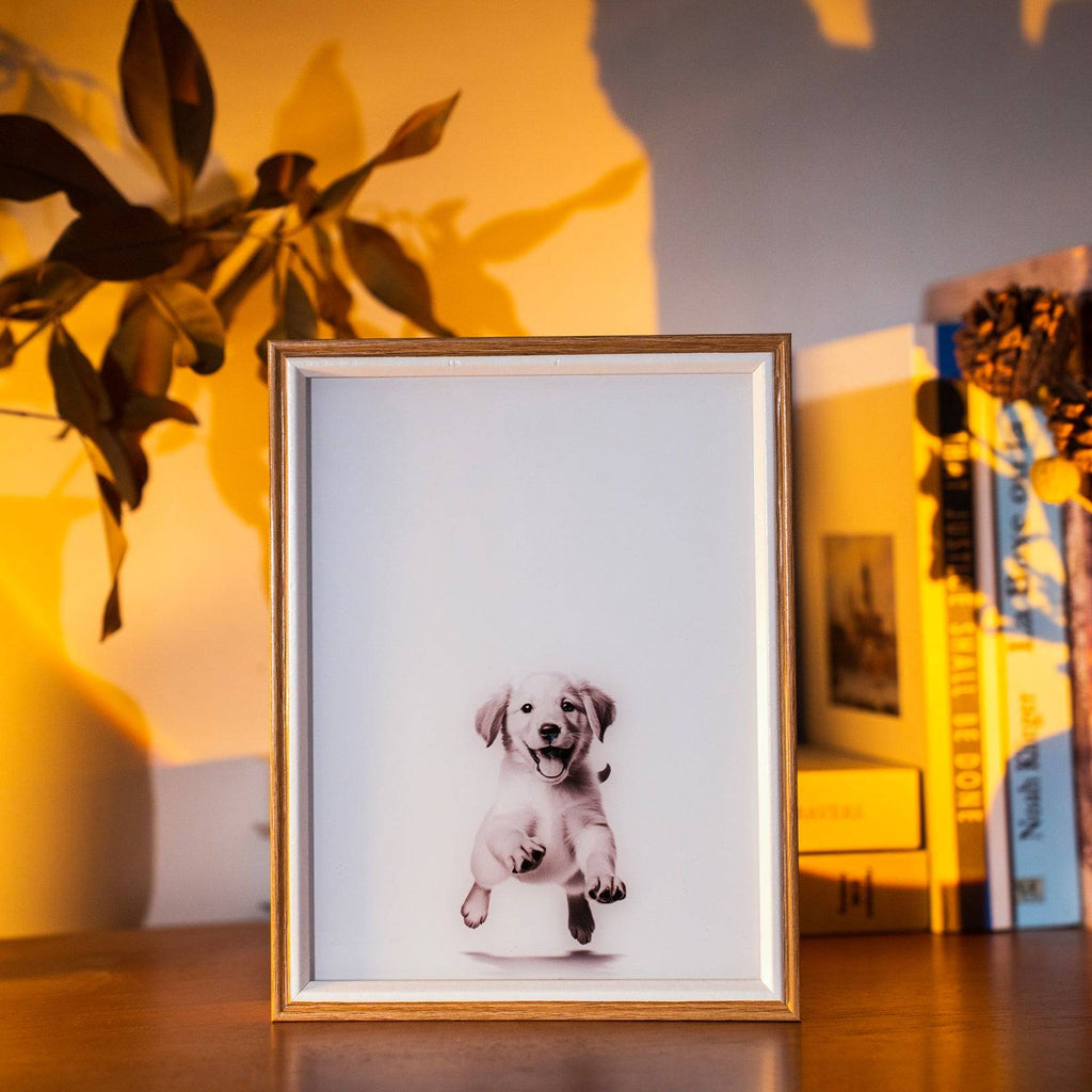 Puppy Changes LED Light Painting Lamp Artwork Night Light animal series