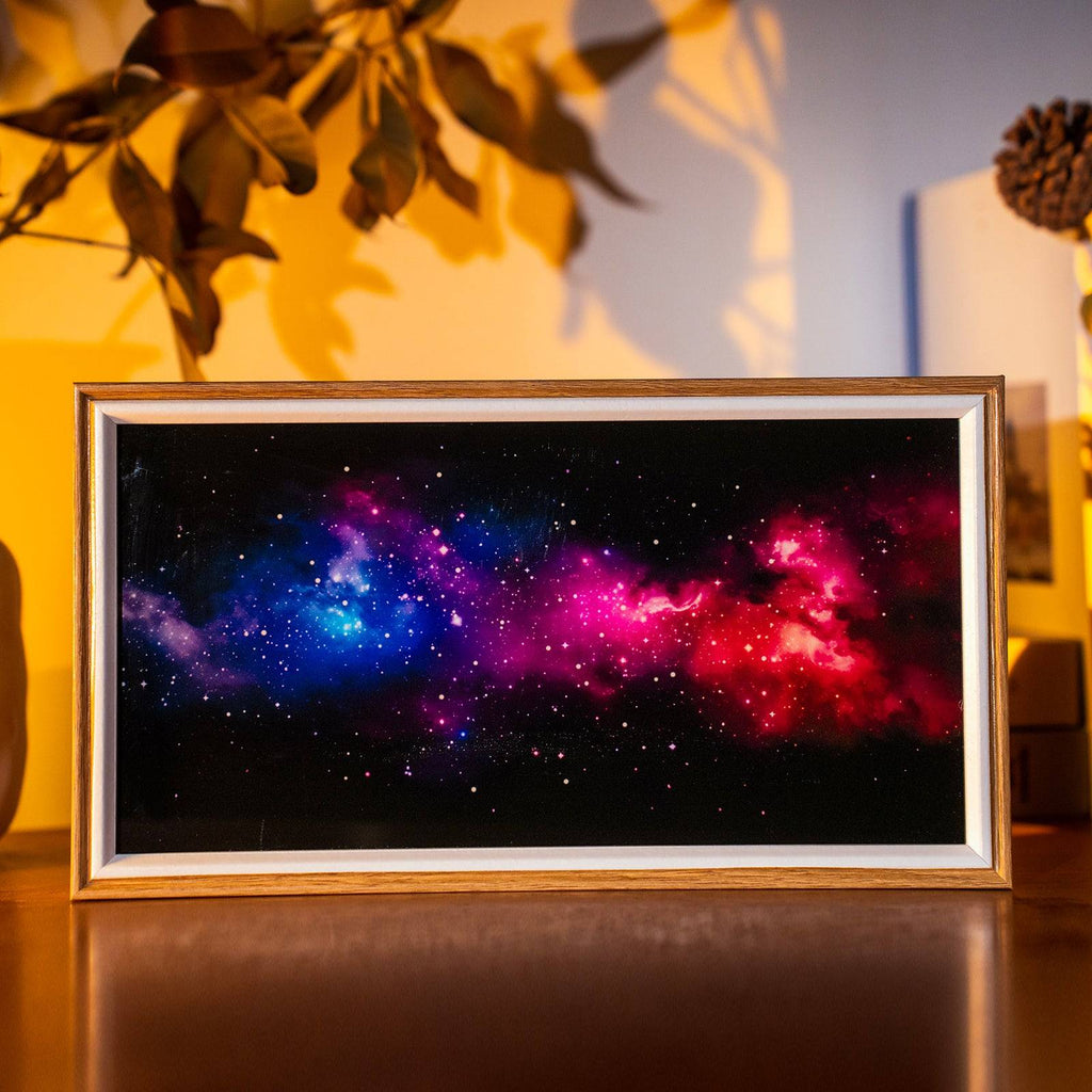 Starry Sky LED Light Painting Lamp Artwork Night Light  landscape series