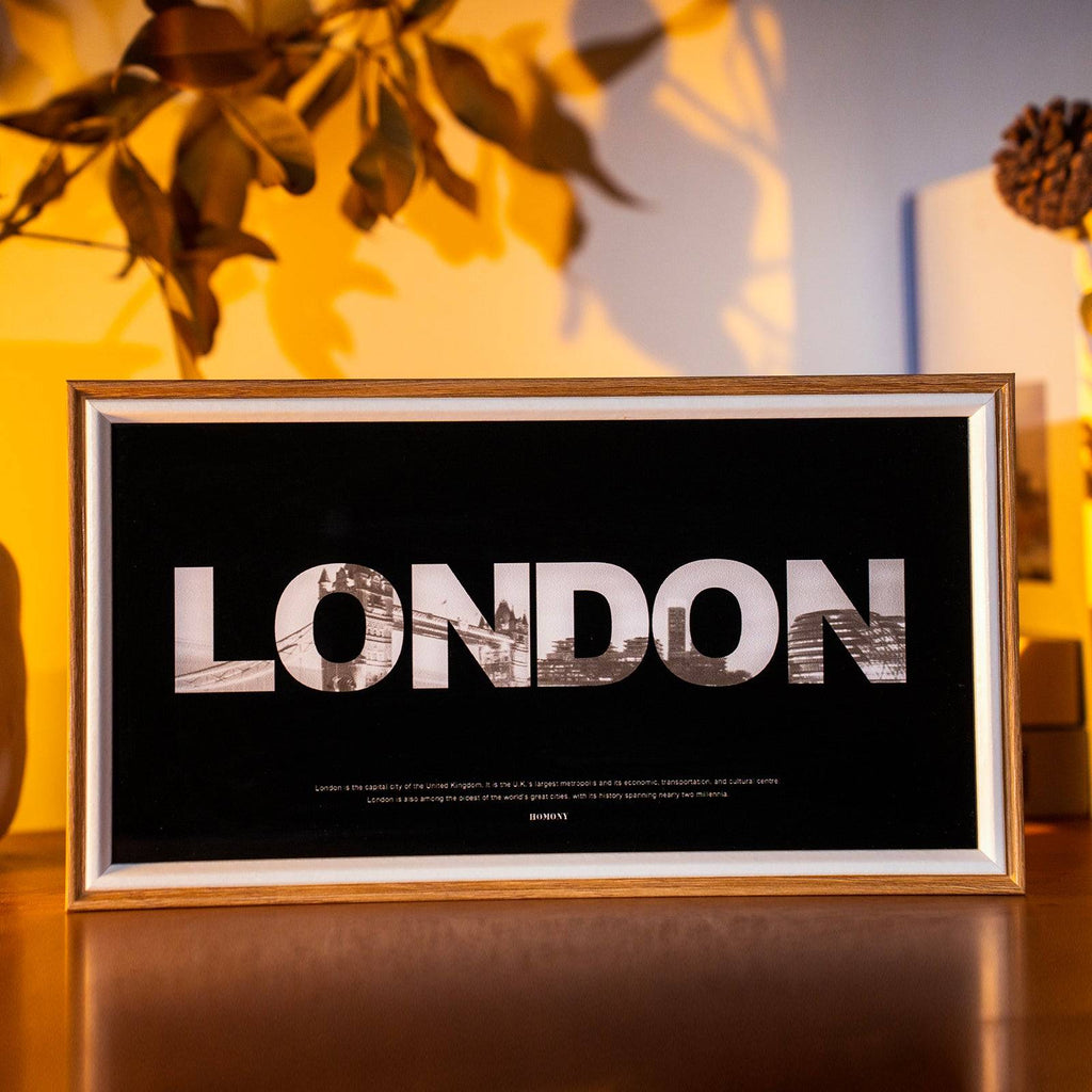 The Great City Of London LED Light Painting Lamp Artwork Night Light  city name series