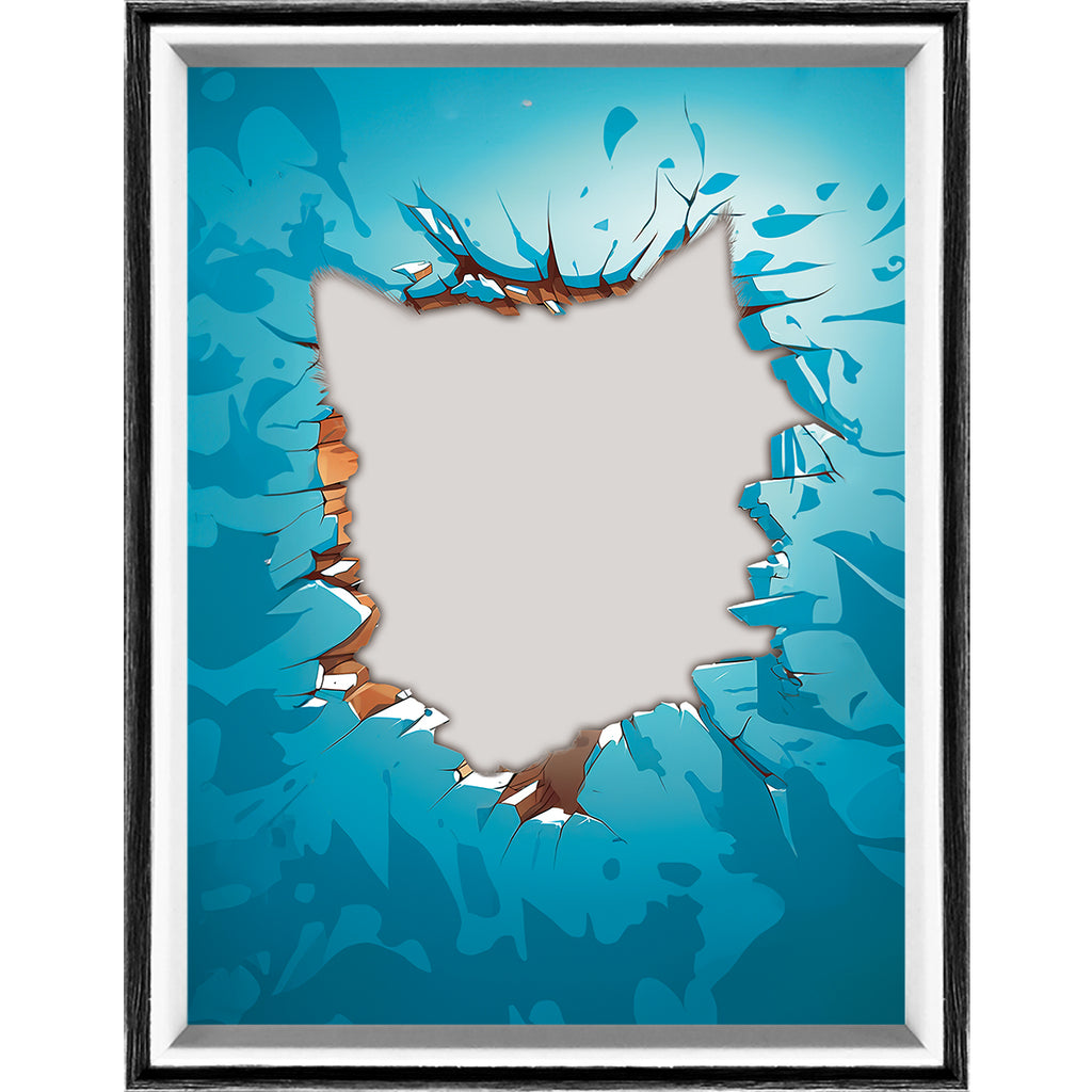 8 Inches Black Cat Light Painting Lamp Artwork Night Light  animal series