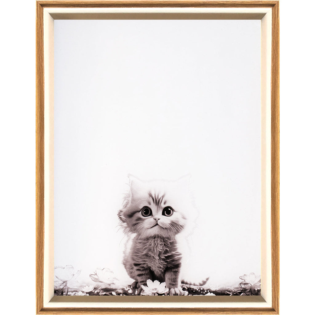 8 Inches Kitten Changes LED Light Painting Lamp Artwork Night Light animal series