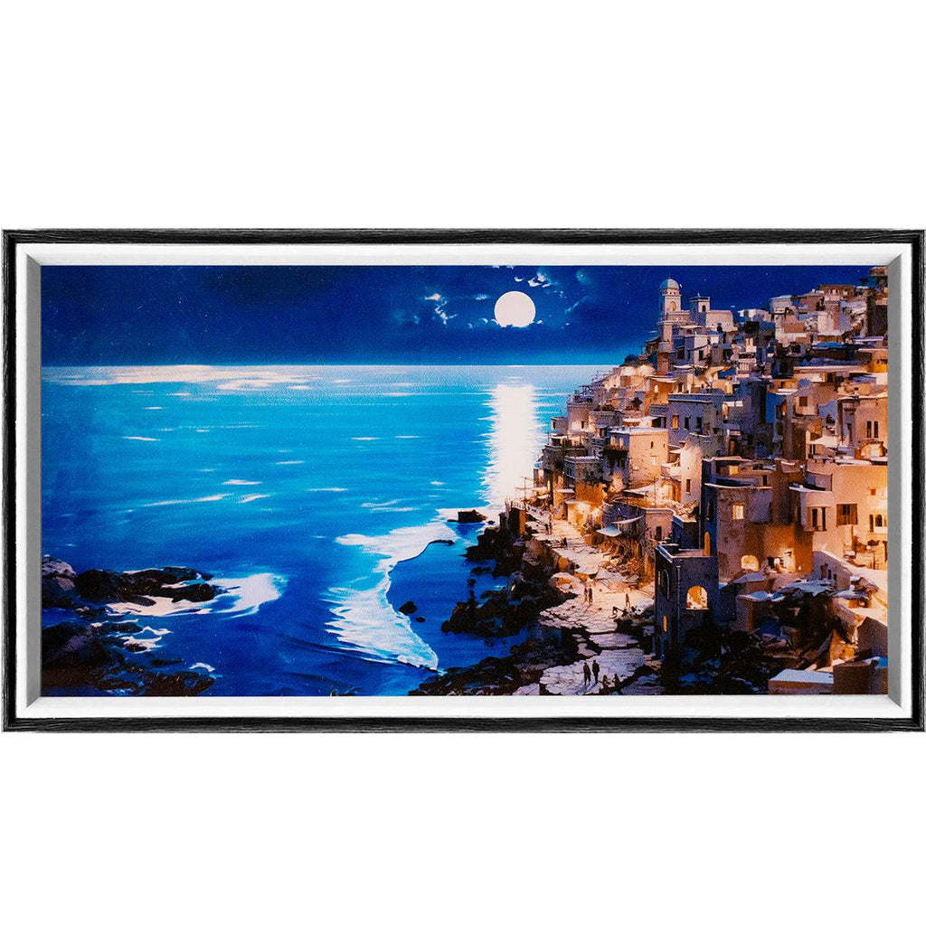 Island Night LED Light Painting Lamp Artwork Night Light  landscape series