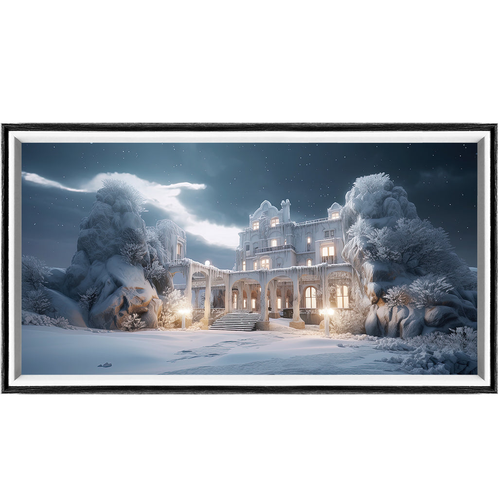 10 Inches Castle At Night LED Light Painting Lamp Artwork Night Light  landscape series