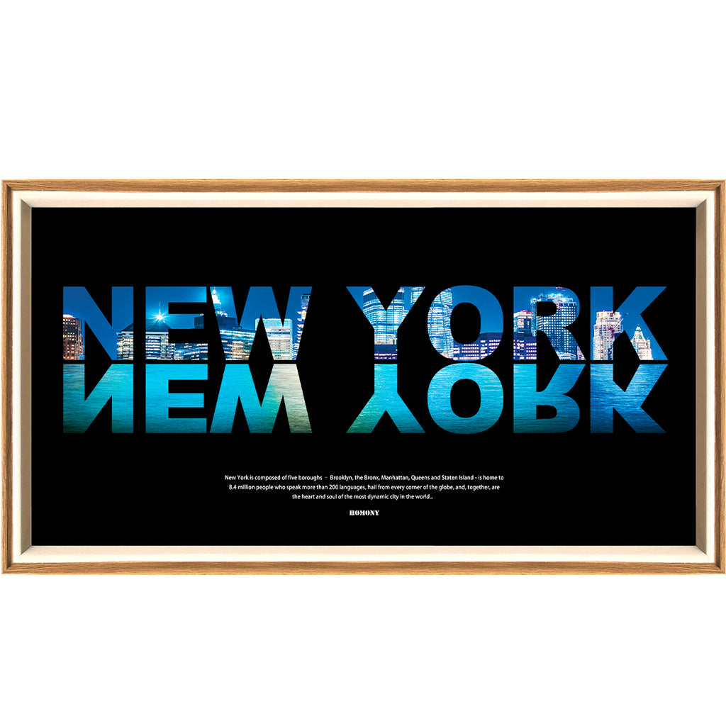 10 Inches The Great City Of New York LED Light Painting Lamp Artwork Night Light  city name series
