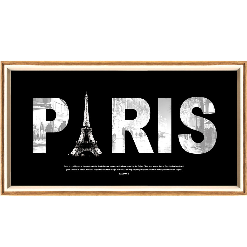 10 Inches The Great City Of Paris LED Light Painting Lamp Artwork Night Light  city name series