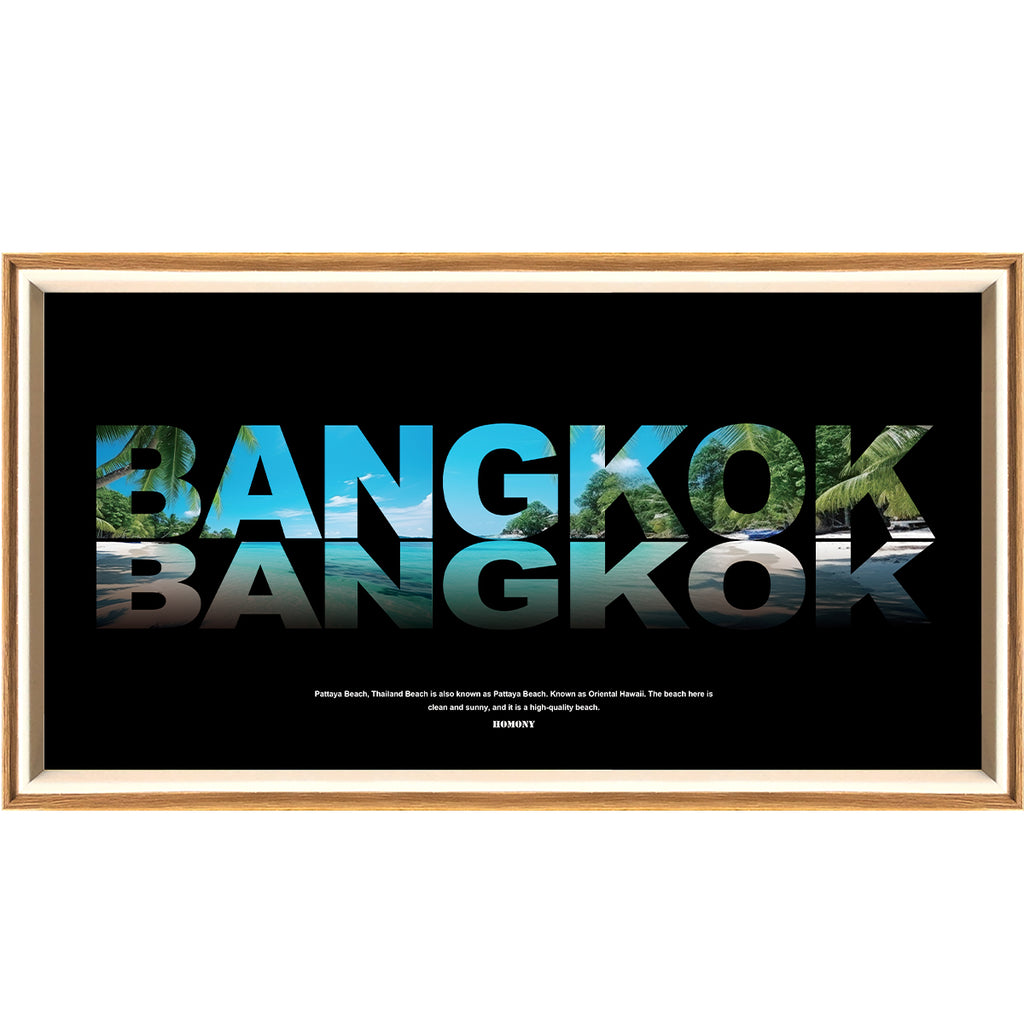 10 Inches The Great City Of Bangkok LED Light Painting Lamp Artwork Night Light  city name series
