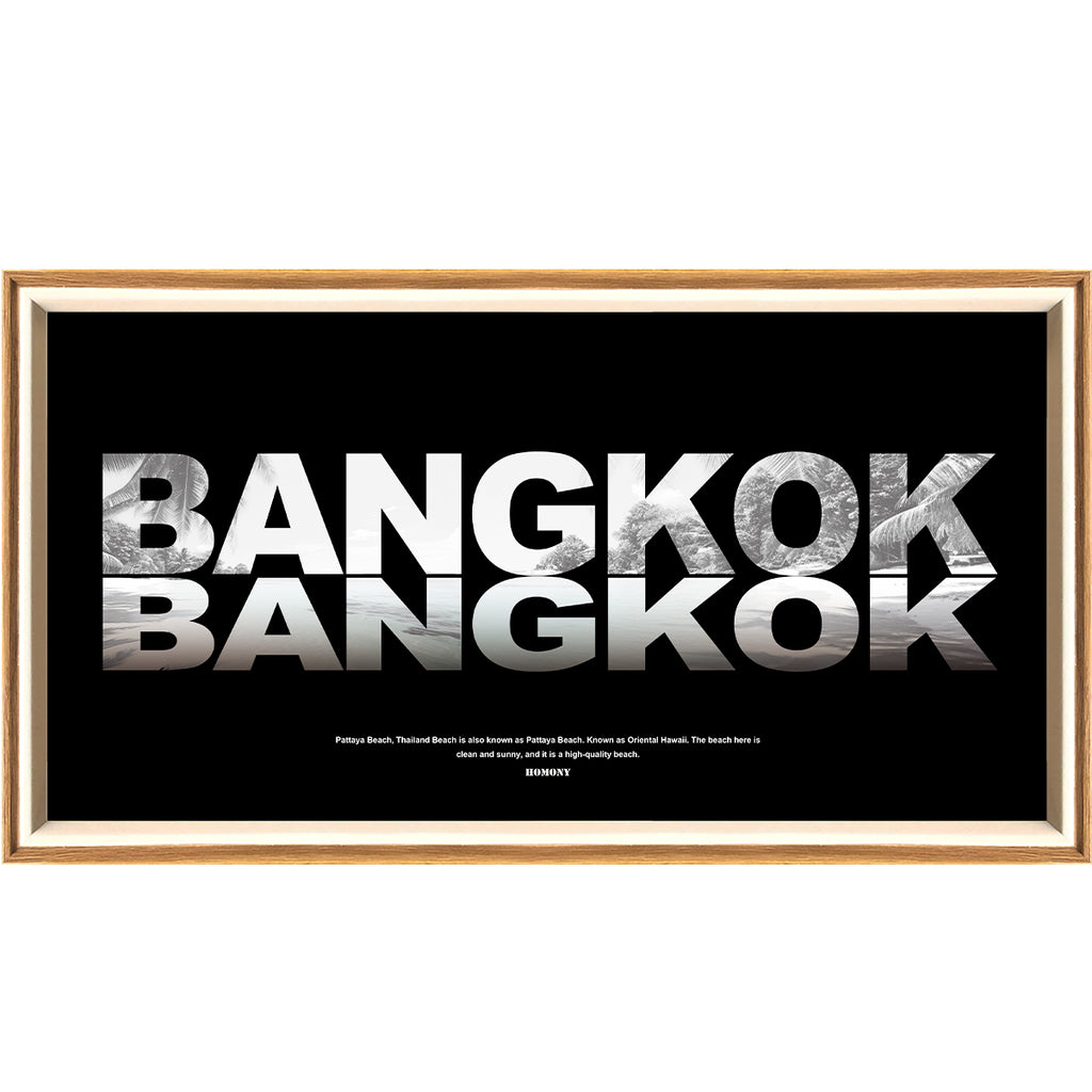10 Inches The Great City Of Bangkok LED Light Painting Lamp Artwork Night Light  city name series